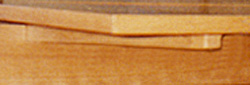 cherry draw leaf table detail