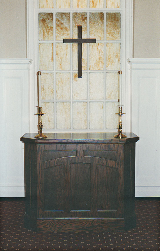 Altar and crucifix - South River Studio - liturgical furnishings